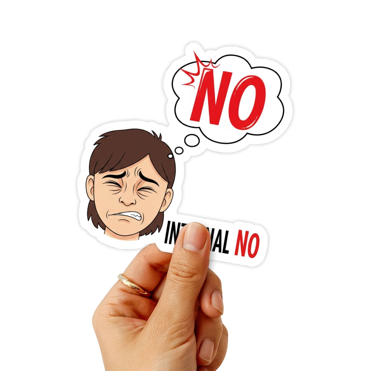Sarcastic Vinyl Sticker - Internal No Witty Introvert Decal