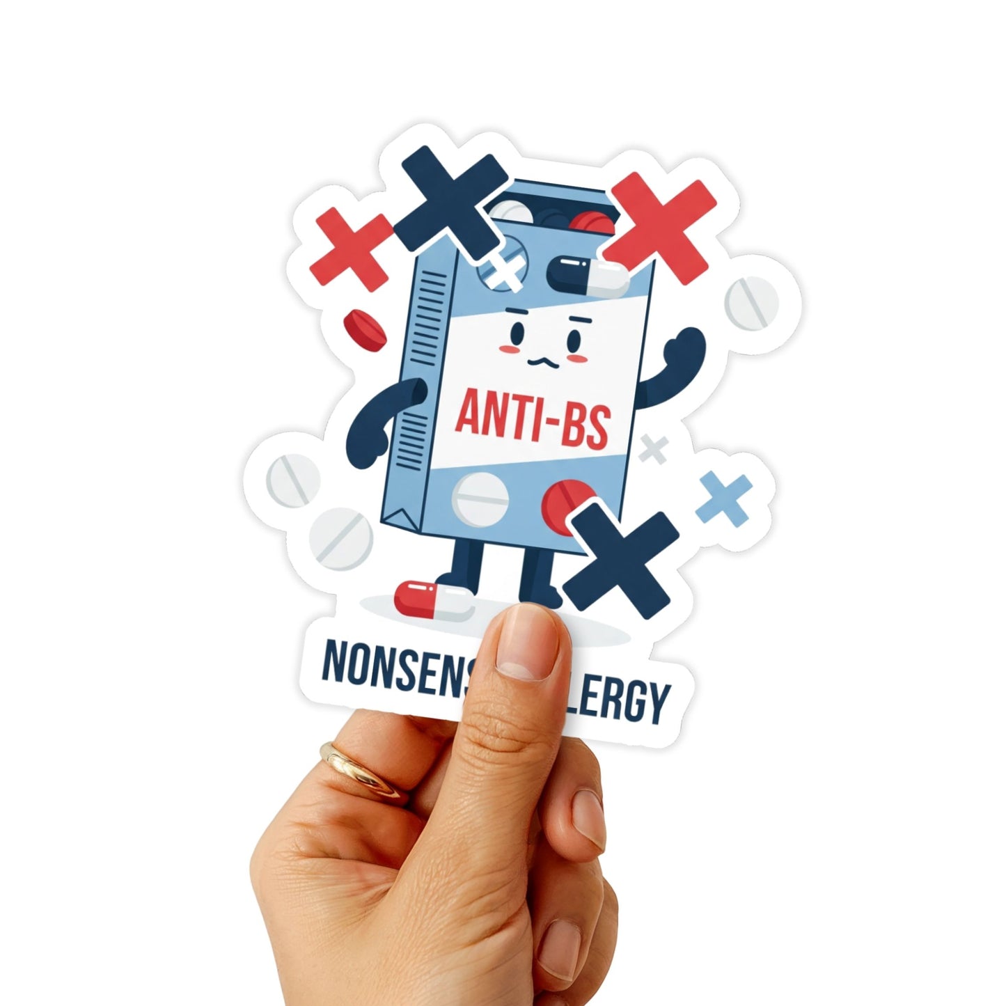 Nonsense Allergy Sarcastic Sticker - Sassy Anti-BS Quote Decal