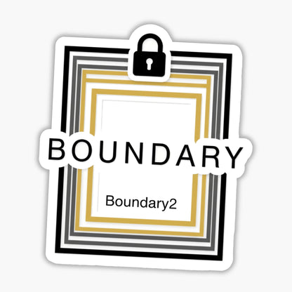 Sarcastic Boundary Sticker - Boundary Squared Minimalist Decal