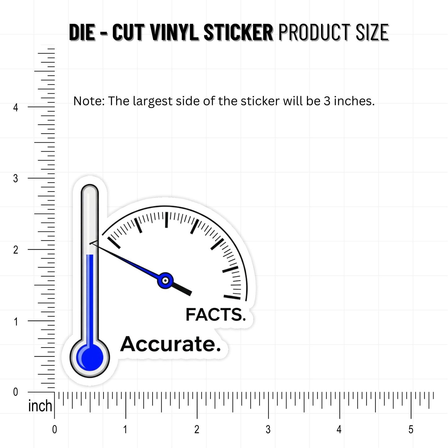 Sarcastic Quote Sticker - I'm Not Dramatic Accurate Thermometer