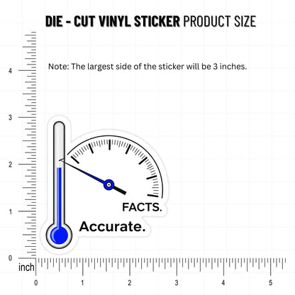 Sarcastic Quote Sticker - I'm Not Dramatic Accurate Thermometer