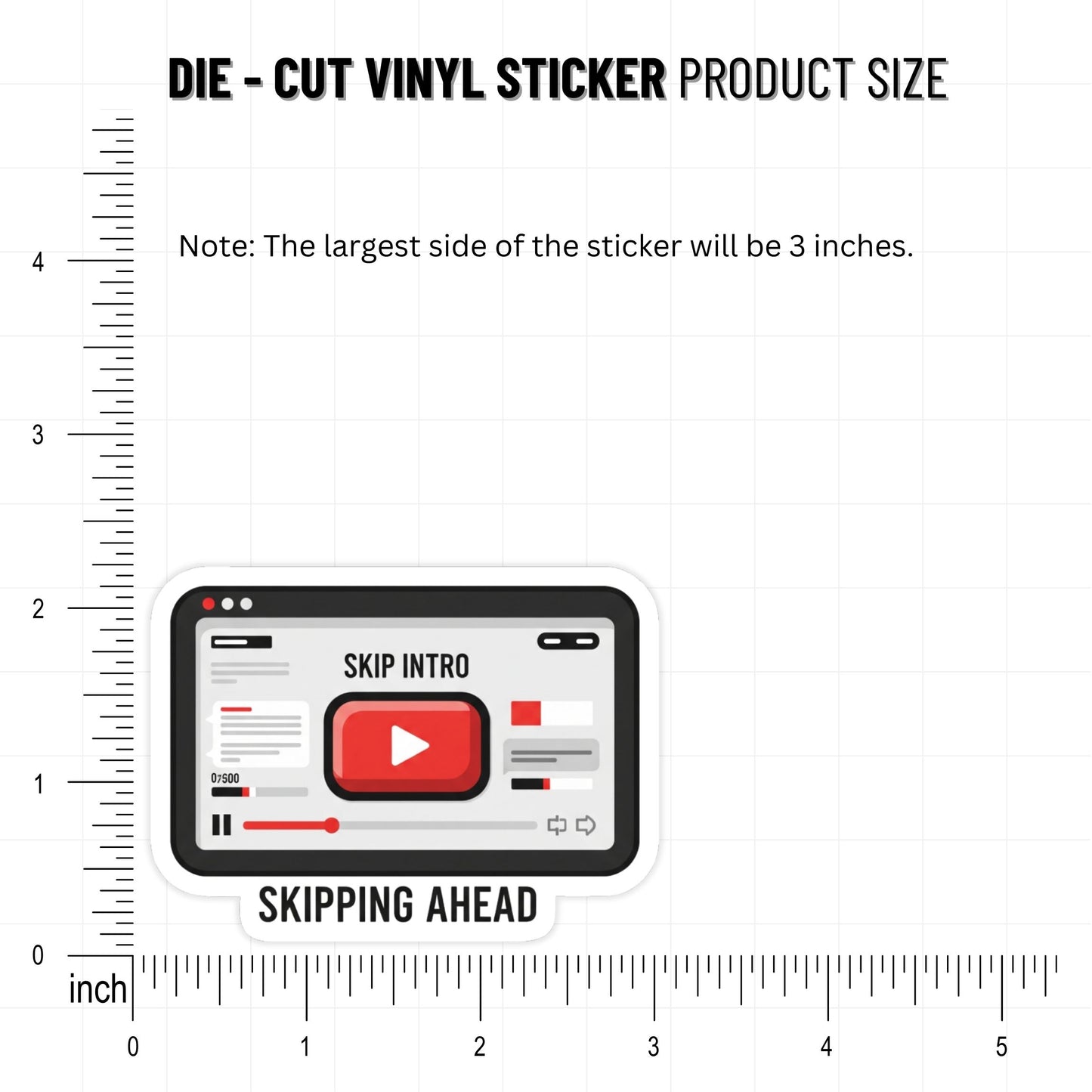 Sarcastic Sticker - Skipping Ahead Witty Streaming UI Decal