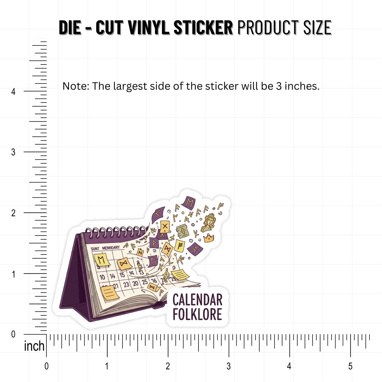 Funny Sarcastic Sticker - Calendar Folklore Sassy Laptop Decal