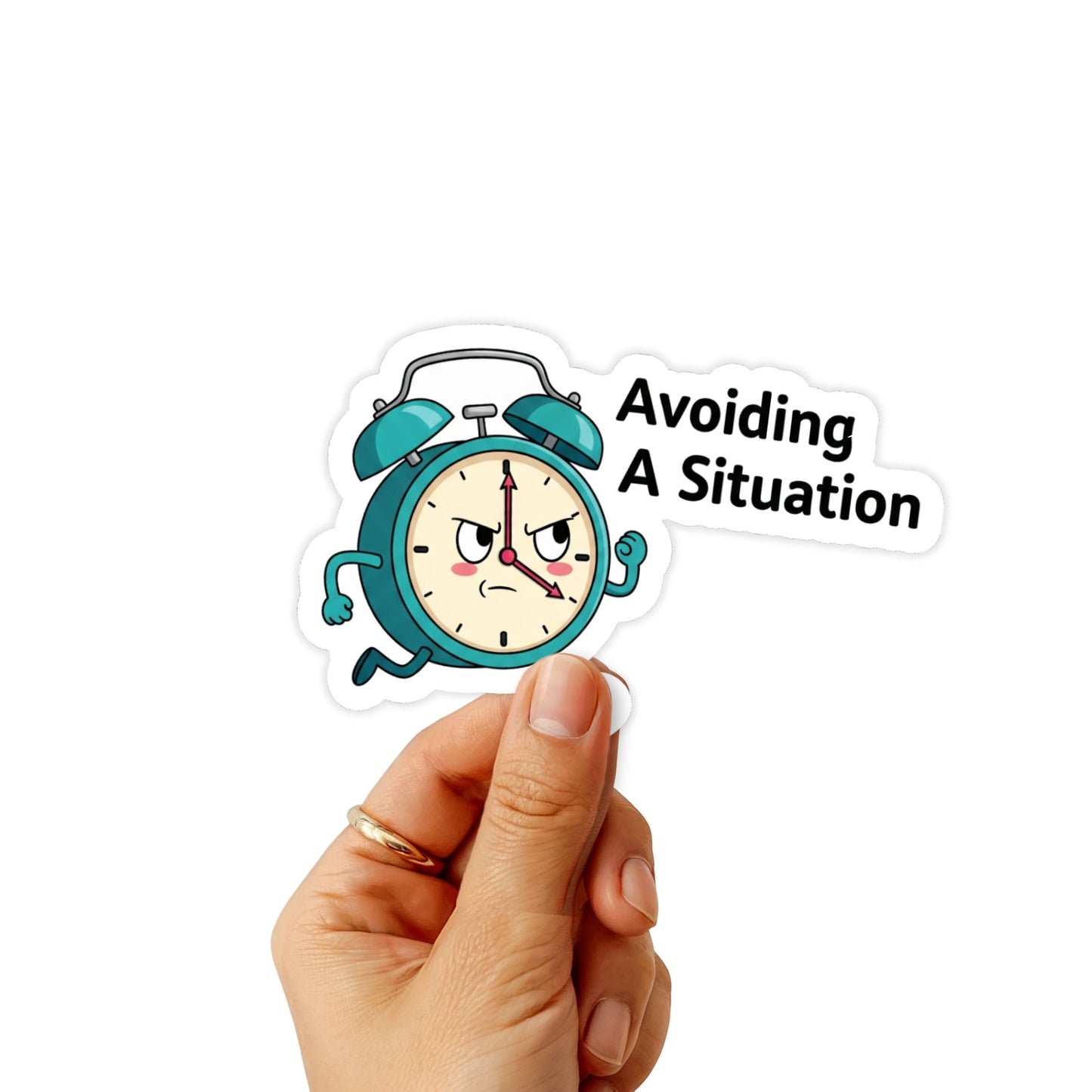 Sarcastic Funny Sticker - Avoiding A Situation Matte Vinyl