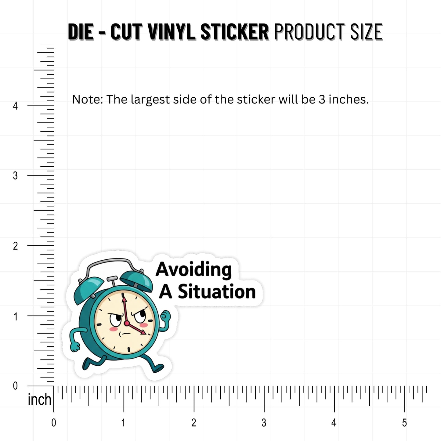 Sarcastic Funny Sticker - Avoiding A Situation Matte Vinyl