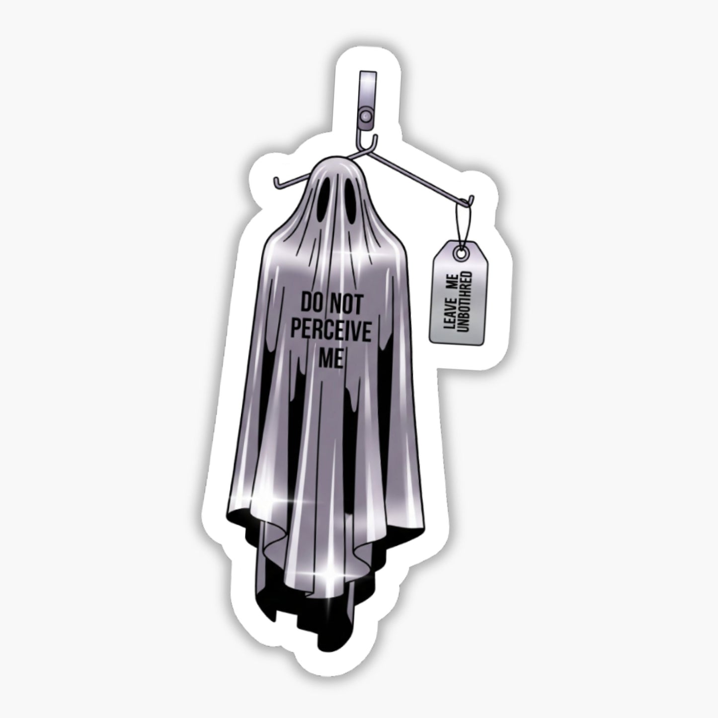 Funny Do Not Perceive Me Sticker - Sarcastic Introvert Vinyl Decal