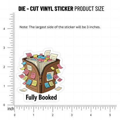 Sarcastic Planner Sticker - Fully Booked Messy Journal Design