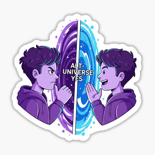 Sarcastic Vinyl Sticker - Alt-Universe Yes Sci-Fi Humor