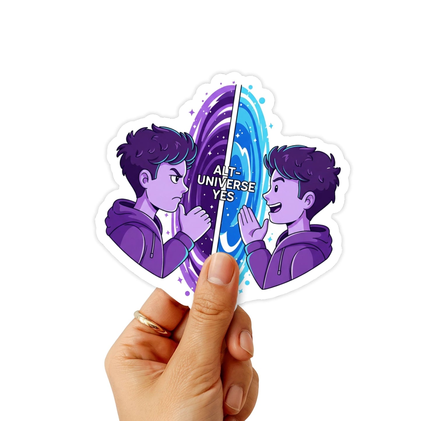 Sarcastic Vinyl Sticker - Alt-Universe Yes Sci-Fi Humor