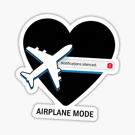 Sarcastic Sassy Sticker - My Patience is on Airplane Mode Decal