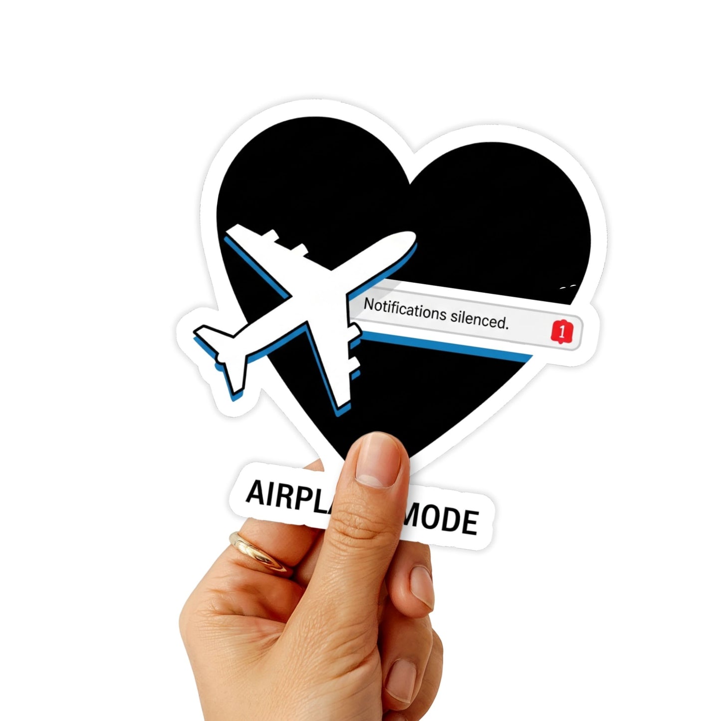 Sarcastic Sassy Sticker - My Patience is on Airplane Mode Decal