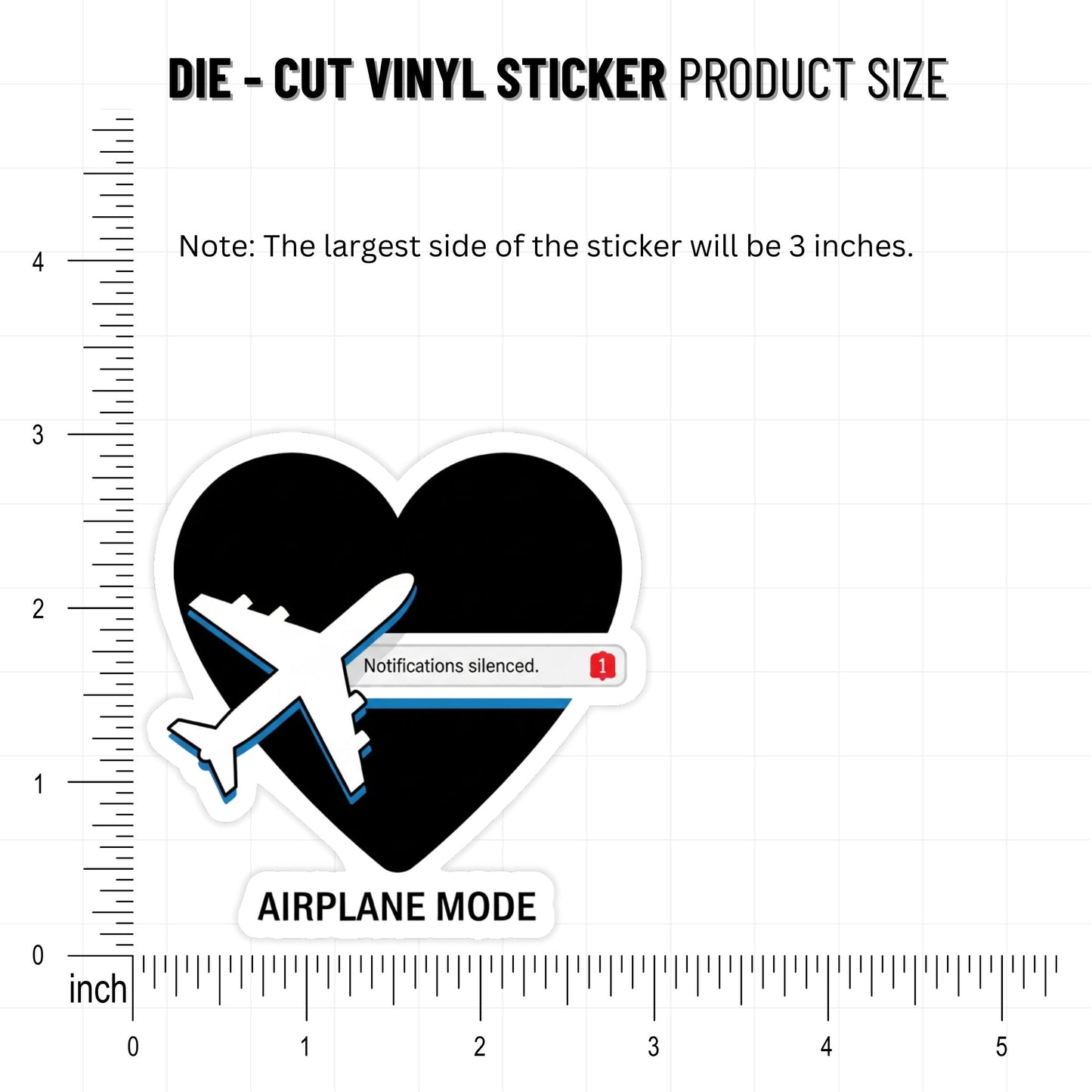 Sarcastic Sassy Sticker - My Patience is on Airplane Mode Decal