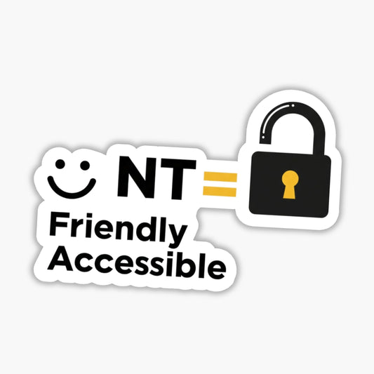 Sarcastic Quote Sticker - Friendly Not Accessible Funny Laptop Decal