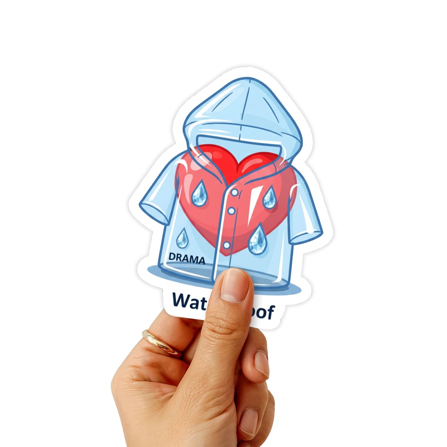 Sarcastic Waterproof Sticker - Emotionally Waterproof Clear Decal