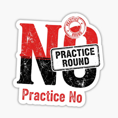 Sarcastic Boundary Sticker - Practice No Funny Vinyl Decal