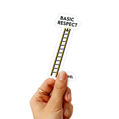 Sarcastic Laptop Sticker - High Standards Exhausting Quote Decal