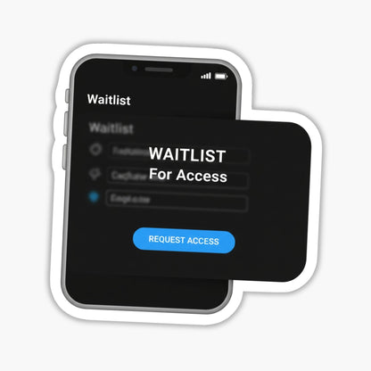 Sarcastic Quote Sticker - Peace Waitlist Tech Aesthetic Decal