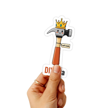 DIY Era Sarcastic Quote Sticker - Cute Hammer Laptop Decal