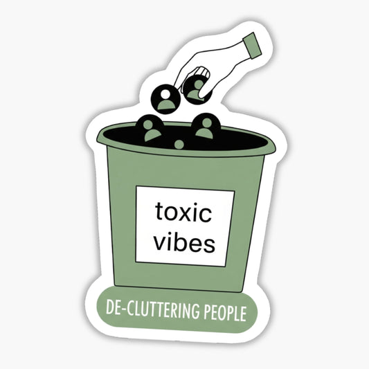 Sarcastic Vinyl Sticker - De-cluttering People Funny Sassy Decal