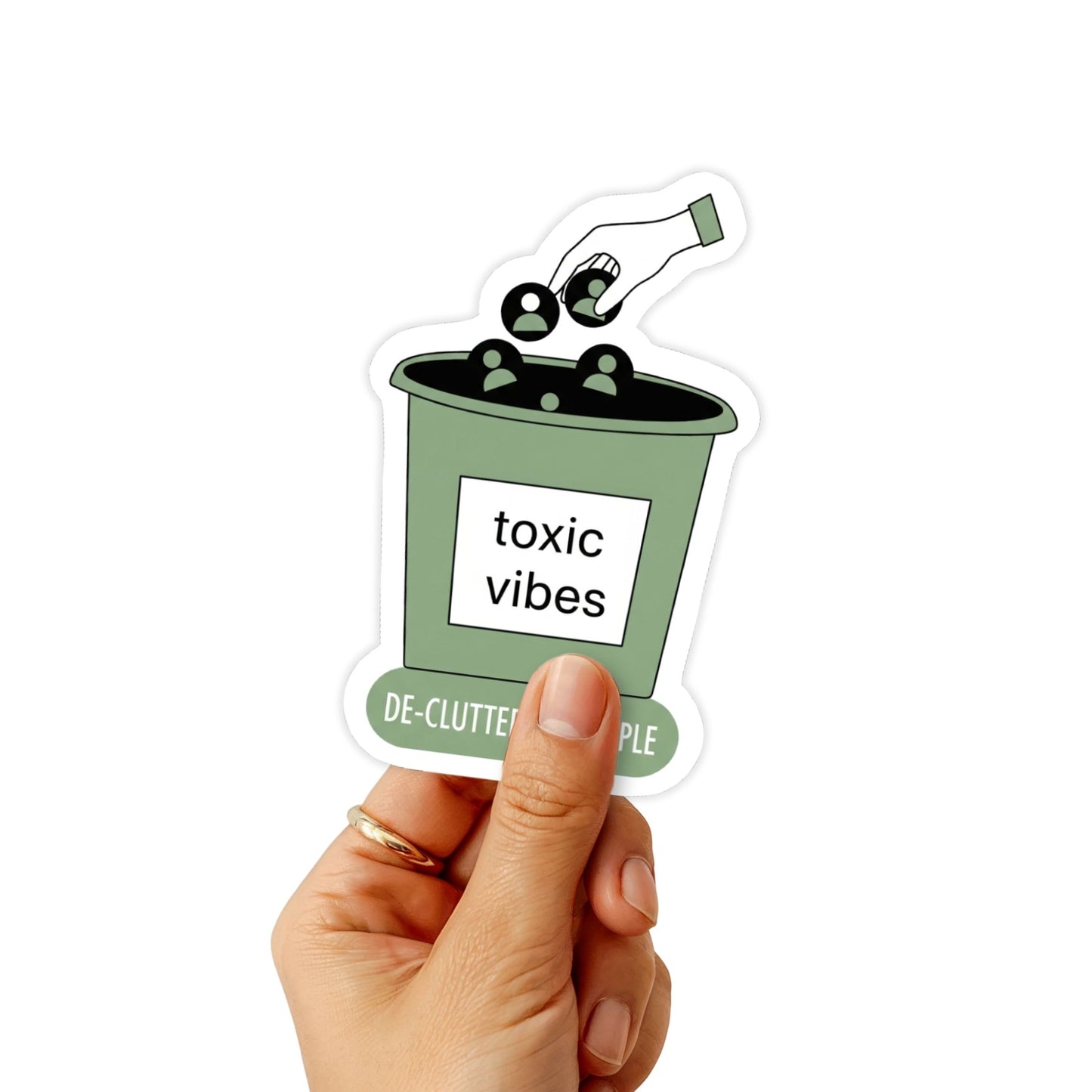 Sarcastic Vinyl Sticker - De-cluttering People Funny Sassy Decal