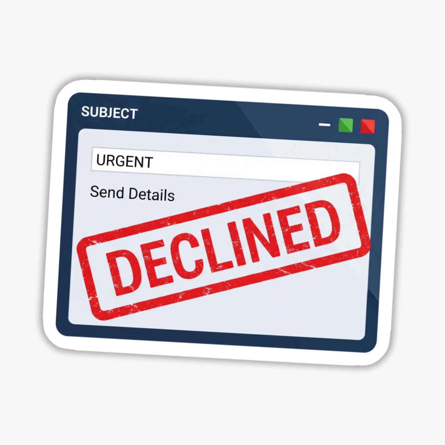 Sarcastic Office Sticker - Send Details Funny Work Decal