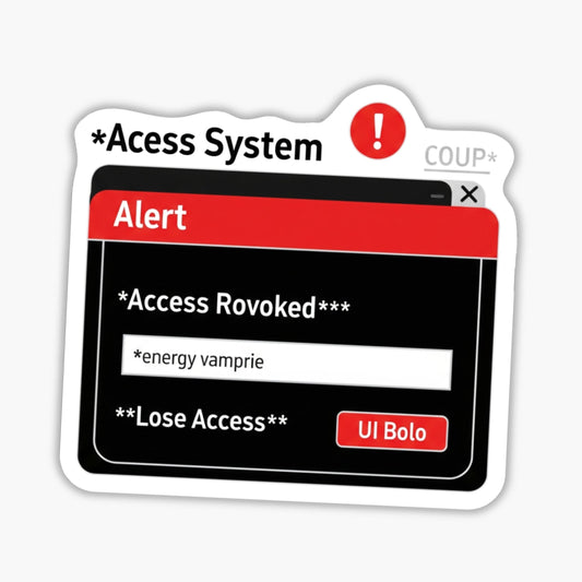 Funny Sarcastic Sticker - Lose Access Tech Metaphor Decal