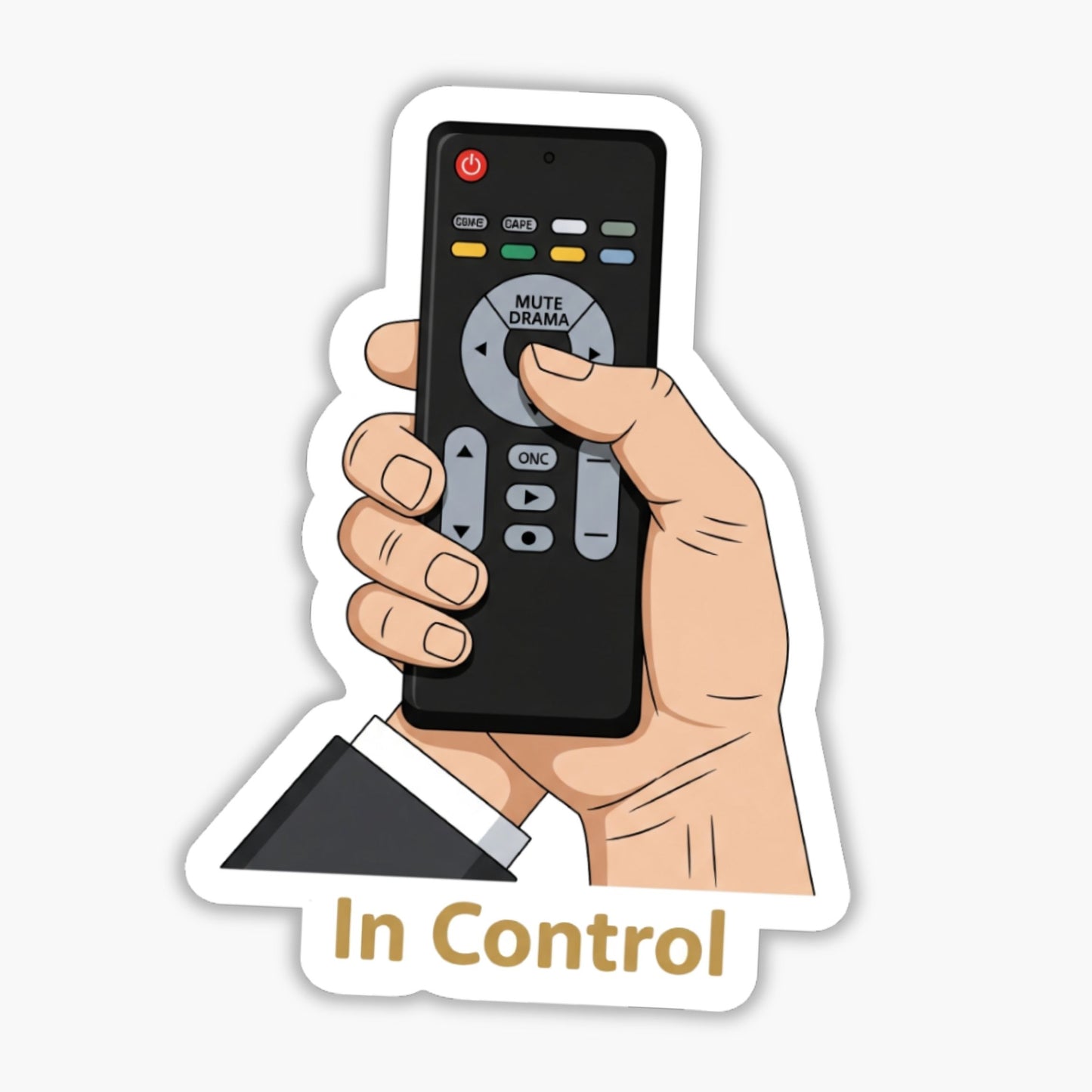 Sassy Boss Sticker - In Control Mute Drama Vinyl Decal