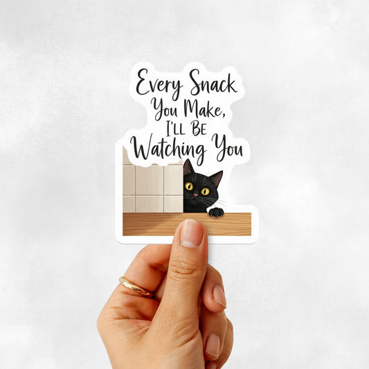 3PCs Funny Pet Sticker Every Snack You Make Dog Cat Decal for Laptop