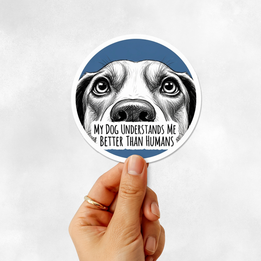 3PCs Dog Understands Me Sticker | Funny Dog Mom Gift | Vinyl Decal