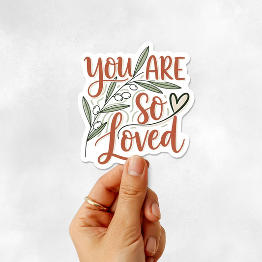 3PCs You Are So Loved Christian Vinyl Decal | Cute Faith Sticker Set