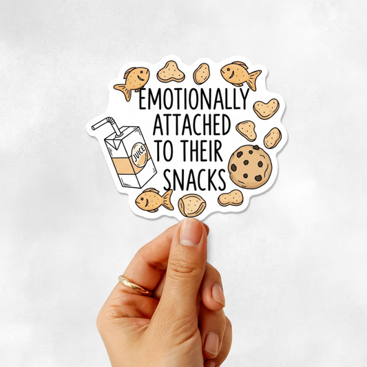 3PCs Funny Mom Life Snack Sticker | Vinyl Decal for Laptops