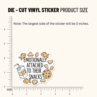 3PCs Funny Mom Life Snack Sticker | Vinyl Decal for Laptops