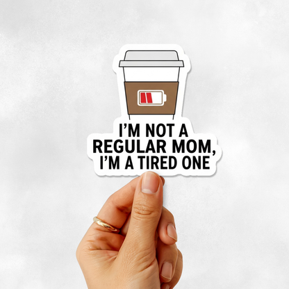 3PCs Funny Tired Mom Sticker, Mean Girls Vinyl Decal, Mom Life Gift