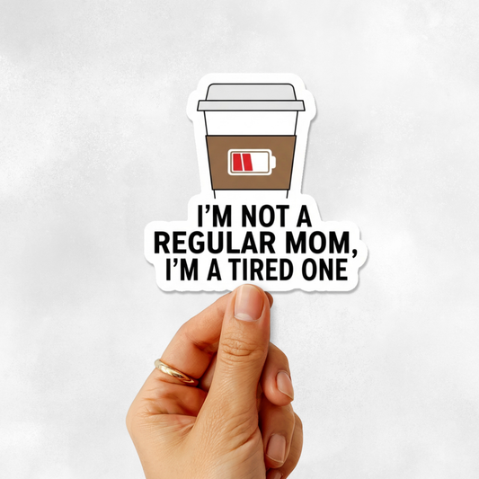 3PCs Funny Tired Mom Sticker, Mean Girls Vinyl Decal, Mom Life Gift