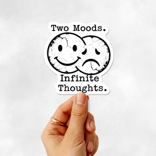 3PCs Gemini Moods Sticker Y2K Retro Zodiac Decal for Laptop
