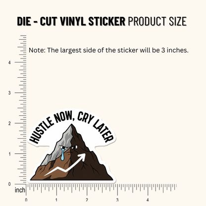 3PCs Ambitious Capricorn Sticker | Hustle Now Cry Later Zodiac Decal