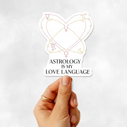 3PCs Astrology Love Language Sticker | Funny Zodiac Vinyl Decal Gift