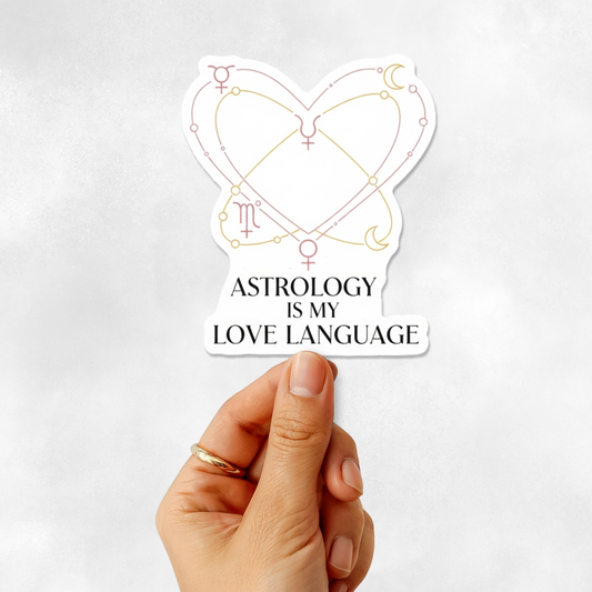 3PCs Astrology Love Language Sticker | Funny Zodiac Vinyl Decal Gift